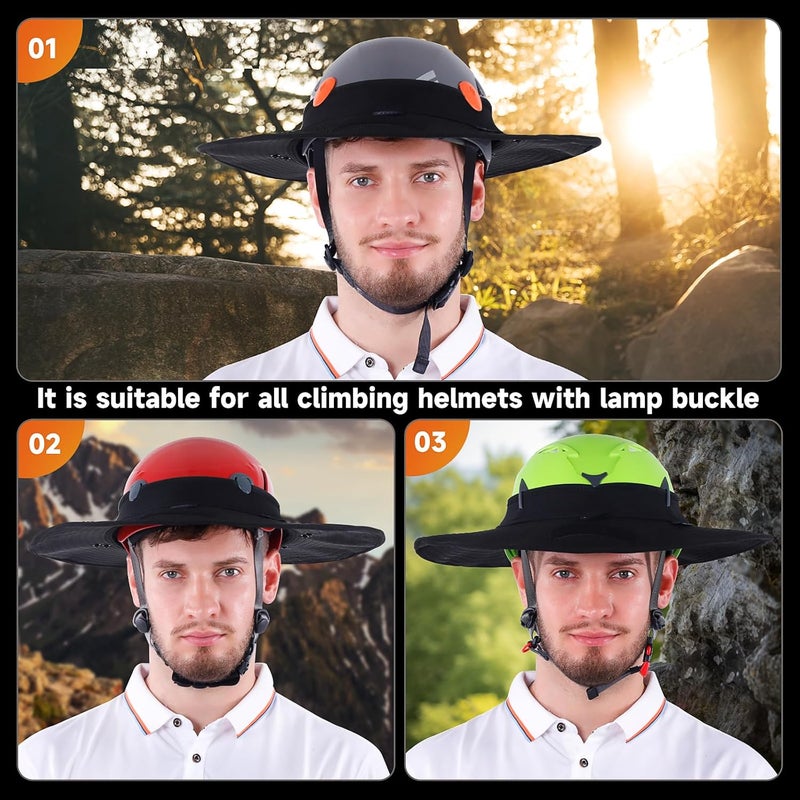 Tontron Climbing Helmet Visor,Helmet Brim,Helmet Sunshade,Safety Helmets Sun Hat.Suit for Climbing, Hiking,Rappelling,High-Altitude Worker, Construction Worker, Rescue Team - Image 3